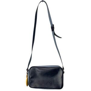 Bubble by Yeo Leather Crossbody Bag Womens S Black Small Purse Minimalist Chic‎